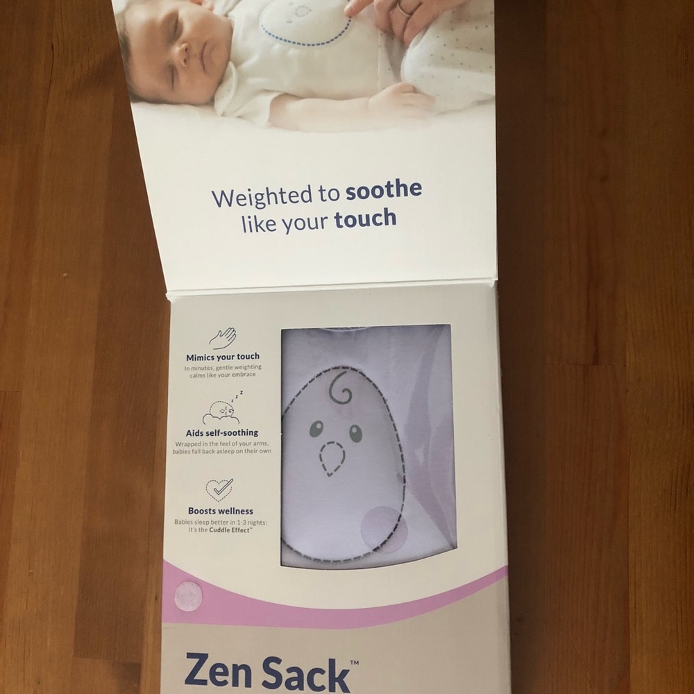 Nested Bean Zen Sleep Sack (sleepsack) | 0-6 Months | Lavender | Cotton TOG 0.5